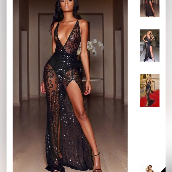 Sequin black dress - Picture 7 of 11